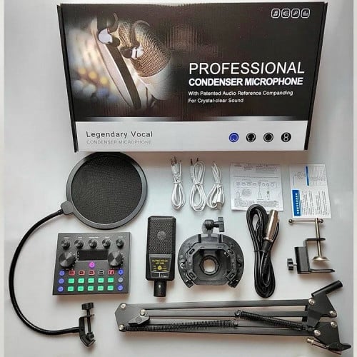 Sq microphone + V8s Soundcard