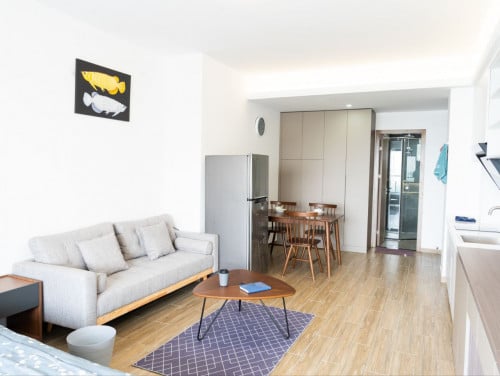 【Apartment for Rent】	Cozy studio unit for rent in Chroy Chanvar area	 【公寓出租】	水浄华区