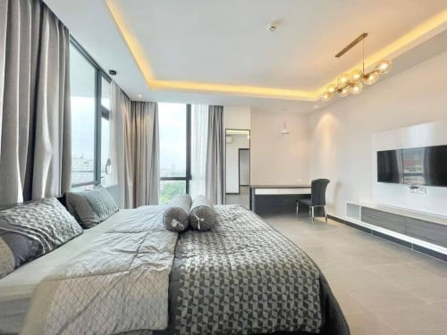 【Apartment for Rent】	Western 2 bedrooms  for rent in Daun Penh area	 【公寓出租】	皇宫附近