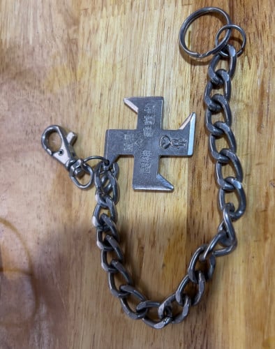 ខ្សែ​អ៊ុីណុក​ ក្រវ៉ាត់កាបូប​ ឫសោLINK HACK MILITARY CROSS WALLET CHAIN🥇ធានា​គុណភាព​នៅថ្មី90%