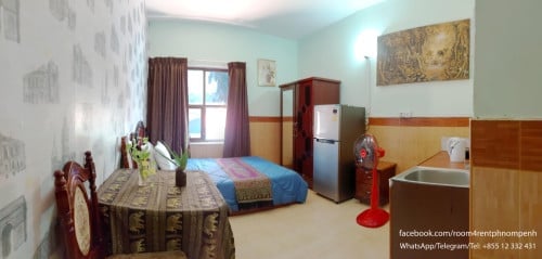 Apartment full furnished, fridge, air-conditioner, kitchen