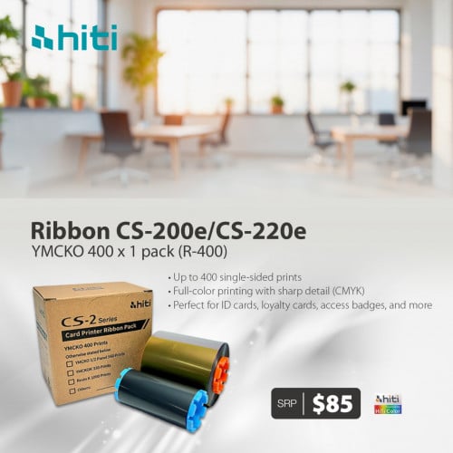 HiTi CS-200e/CS-220e YMCKO 400*1 pack (R-400)