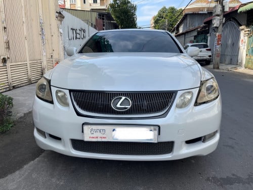 LEXUS  GS300  ឆ្នាំ06​ ប៉ុង1​  ពណ៌​សរកាំម៉ៃ​ (គុជខ្យង)​ ឈ្មោះ​ម្ចាស់​ដើម​  ឯកសារ​គ្រប់​