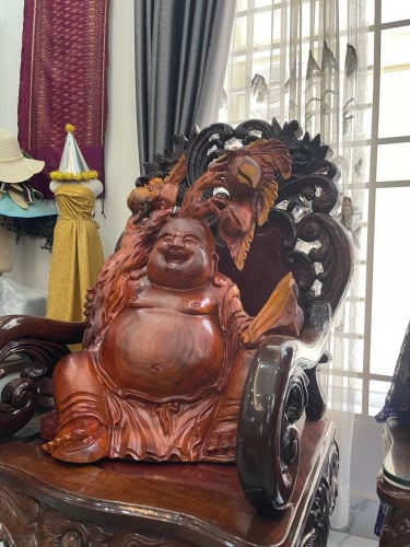 លោកតាមហារីករាយ ហេងៗសុខដុមរមនា ឈើធ្នុងមួយសាច់ ទឹកដៃប្រណិត ខ្នាត50x70