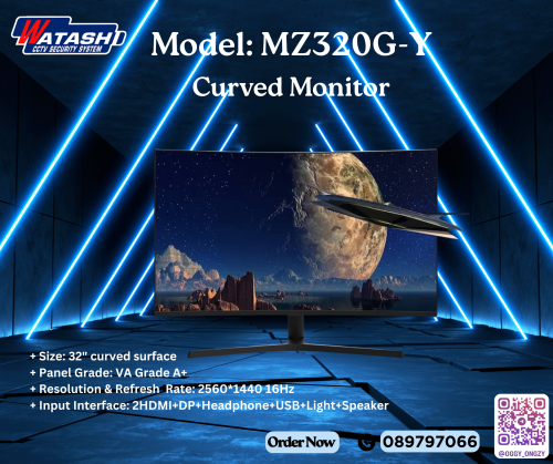 DELL Monitor Curved Screen 32" model : MZ320G-Y
