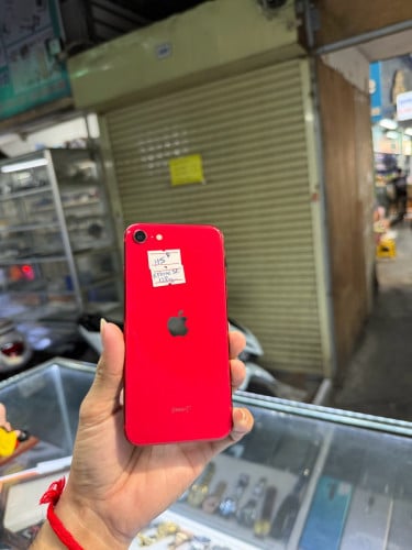 IphoneSE2 128G Sim2 esim ម៉ាសុីនសានុំស្រុីន 100% ថ្ម77%