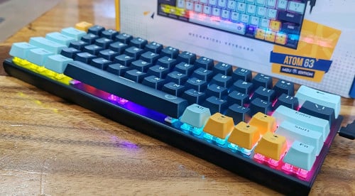 Keyboard Light RGB ATOM 63 តូចខ្យូត