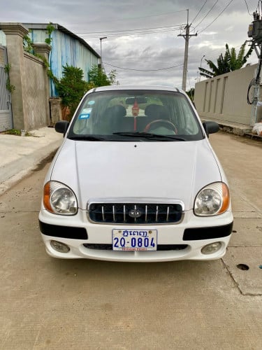 Kia Visto ឆ្នាំ2000ពណ៍សឡានស្អាតអត់មានបុកប៉ះទេលក់