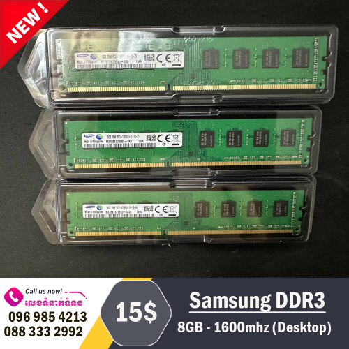 RAM Samsung DDR3 8gb - 1600MHz