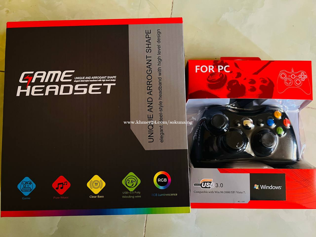 Headset and Gaming Controller price $25.00 in Stueng Mean chey 1, Mean ...