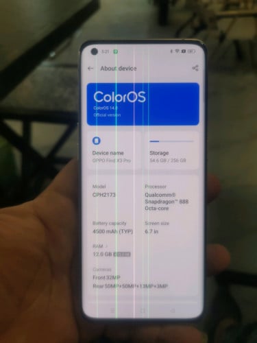 សៀមរាប លក់ រឺ ដូរ Oppo Find X3 Pro Ram12g Rom256g