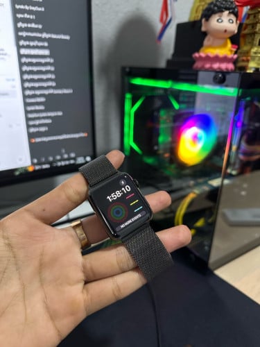 Iwatch s2 black stainless steel 42mm