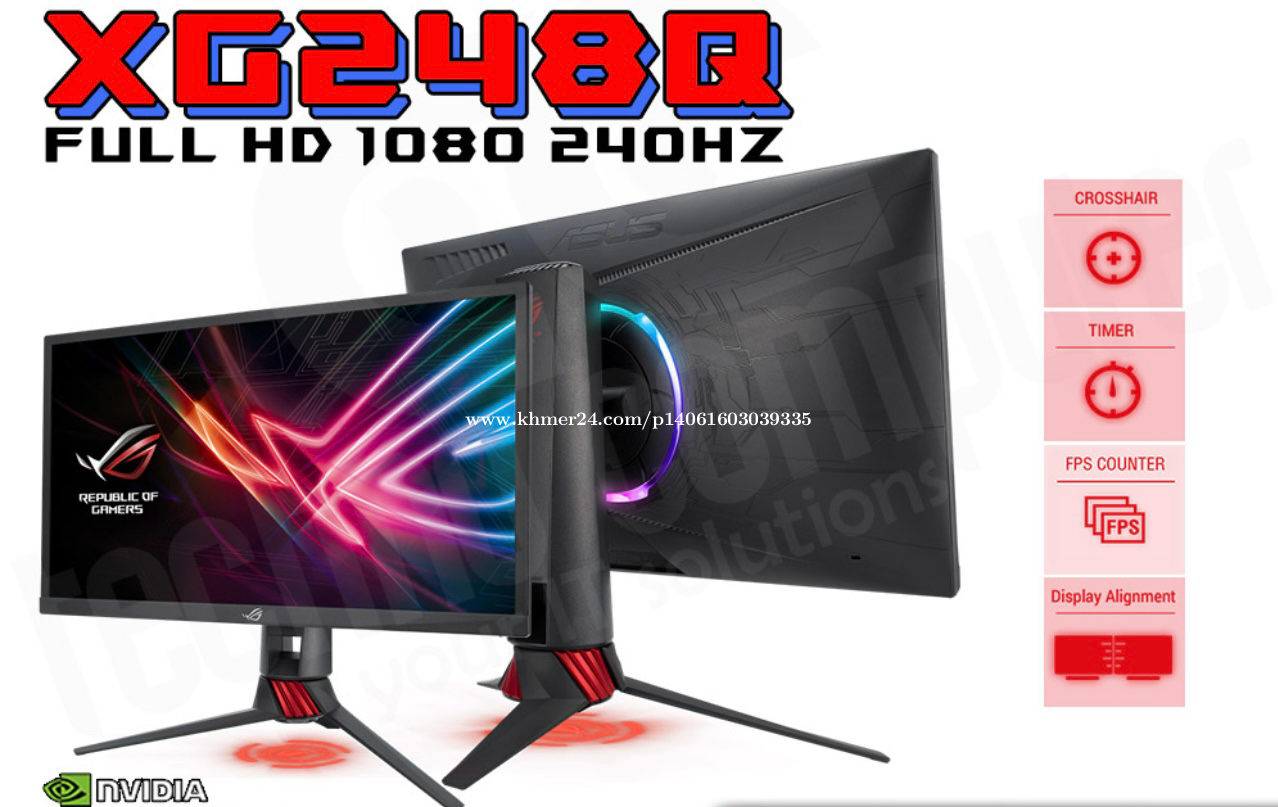 Asus rog strix xg248q 240hz g-sync 24 inch gaming monitor for sell ...