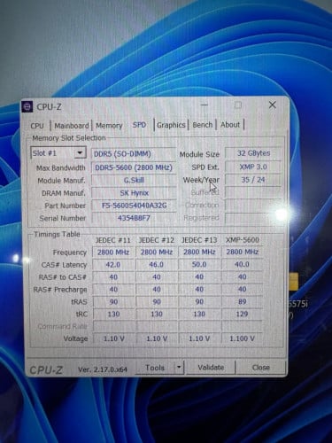 លក់ Ram Laptop DDR5 Gskill SK Hynic 32gb នៅថ្មីស្អាត