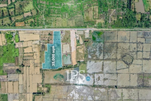 #URGENTSALE ដីទំហំ 35,000 ម៉ែត្រការេស្ថិតនៅជិតអាកាសយានដ្ឋានអន្តរជាតិតេជោ -📍កណ្តាលស្ទឹង, កណ្តាល