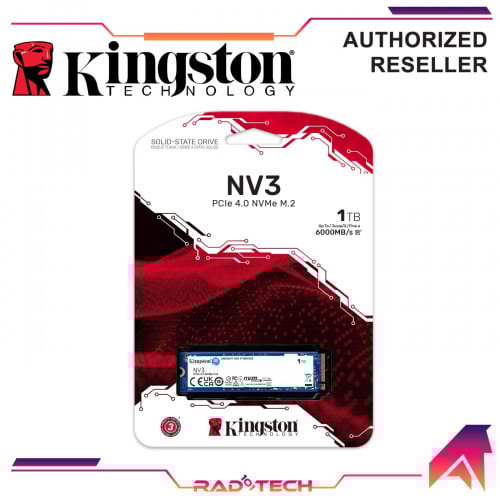 Kingston NV3 PCLe 4.0 NVMe Gen4 M.2 1TB /6000MB (NEW SEALED)