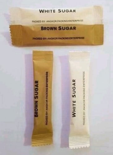 Packed sugar - white and brown sugar