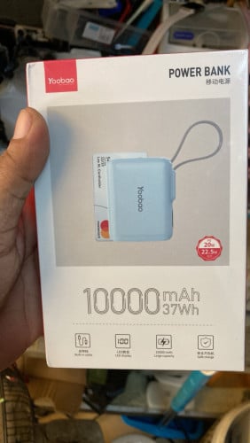 PowerBank ទំហំថ្ម 10000mAh កម្លាំង 22.5w តូចស្រាលងាយដាក់តាមខ្លួន