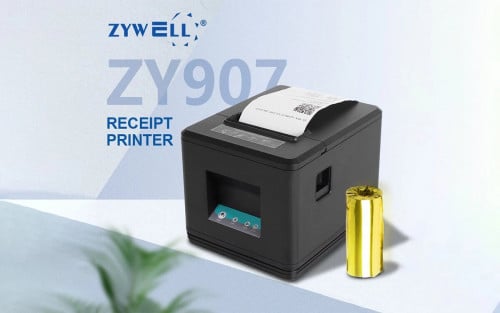 ZY 907 | ម៉ាស៊ីនបោះពុម្ពបង្កាន់ដៃ តូច ស្អាត ល្បឿនលឿន! សមសម្រាប់ Café និង Minimart