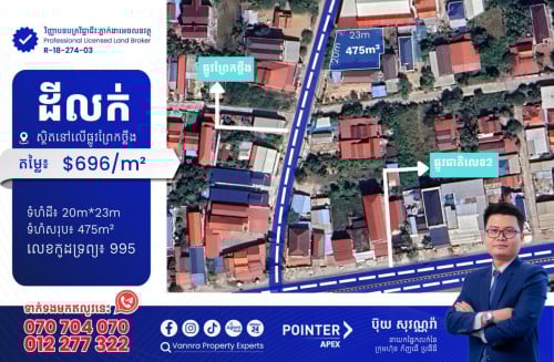 ដីលក់នៅលើផ្លូវព្រែកថ្លឹង