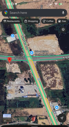 ដីជួល ផ្លូវក្រវ៉ាត់ក្រុងទី2 មុនភ្លើងស្តុបផ្លូវ60ម៉ែត្រ