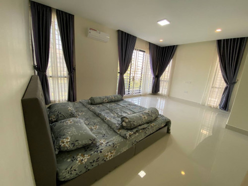 វីឡាភ្លោះA សម្រាប់ជួល | Twin Villa For Rent (The star diamond 60m near Meanchey Avenue))