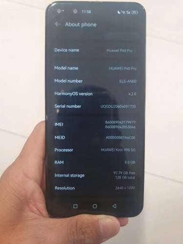 លក់ Huawei P40 Pro Sim2, Ram8Gb, 128Gb
