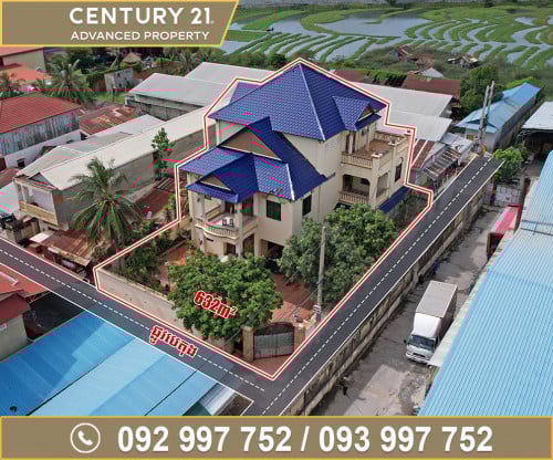 🏘 ផ្ទះវីឡា (Villa) នៅជិតផ្សារជម្ពូវ័ន ផ្លូវជាតិលេខ4 ត្រូវការលក់បន្ទាន់ខ្លាំង