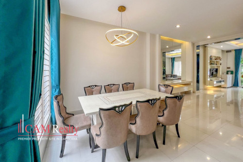 4 Bedrooms Link Villa LA For Rent In Borey Peng Huoth Beoung Snor