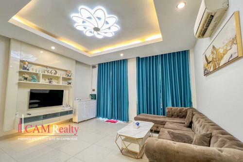 4 Bedrooms Link Villa LA For Rent In Borey Peng Huoth Beoung Snor