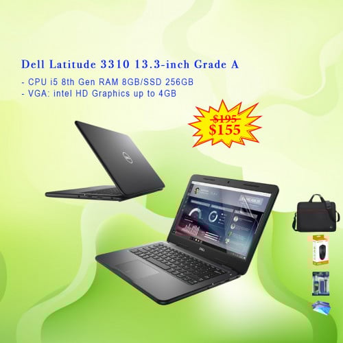 Dell Latitude 3310 13.3-inch - CPU i5 8th Gen RAM 8GB/SSD 256GB - VGA 4GB