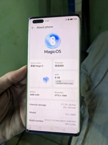 Honor Magic 3 បែកកញ្ចក់អេក្រង់