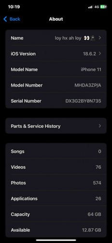 Iphone 11 Black 64GB P/A អេក្រង់GX Number1 ថ្មទេីបដូរ ប្រេីស្រួកស្មូត តម្លៃអាចចរចារបាន