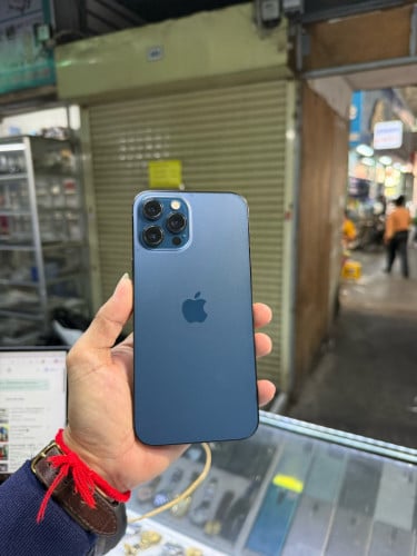 Iphone12Pro max 256G LL sim2 eSIM ម៉ាសុីនស្រុីន ដូរអេក្រង់ ថ្ម100%