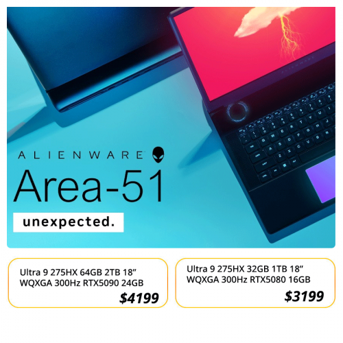 New, Alienware Area 51 RTX5090