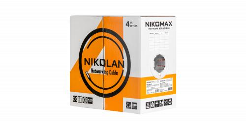 Network Cable Brand NIKOMAX Cable 4th Series , Cat6, 4Pairs, 305M, Blue ( ខ្សែណែតវេីង ខៀវ 305m )