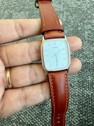 Original Super Rare Vintage Tank SEIKO Snowflake Dial Quartz JDM 1988 - (Condition 90%)