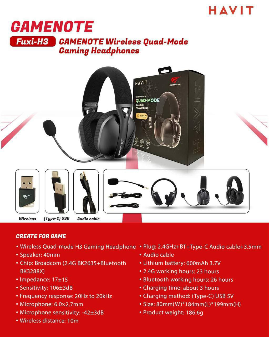 HAVIT Wired Headset Gaming