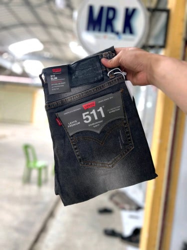 ខោខាប៊យ ជើងវែង ជើង ស្លីម ជើង ស្មើរ ជើងស្ទើរ លីវ៉ាយ 511 សាច់យឺតក្រាស់ទន់ម៉ូតពណ៌  29-30-31-32-34-36