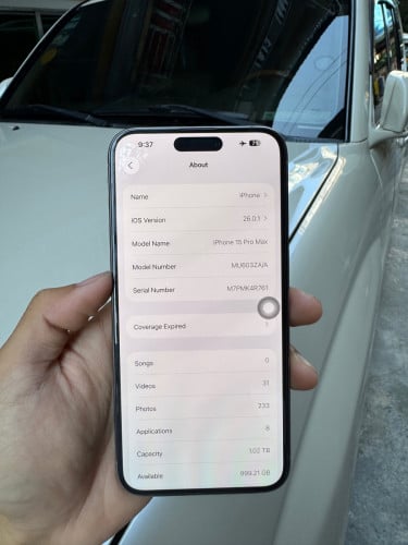 15 Pro Max ដាក់សុីមបាន២ 1Tb ស្អាត 99%