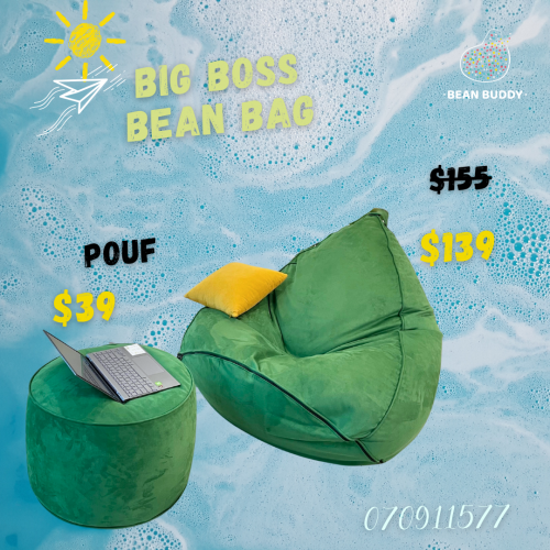 Big Boss Bean Bag សាឡុងអង្គុយគ្រាប់ស្នោ