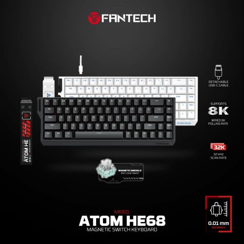 Fantech MK811 ATOM HE68 MAGNETIC Switch Keyboard