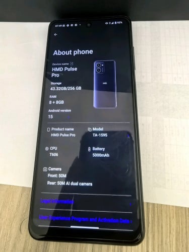 Nokia HMD Pulse Pro Ram8+8 256G 98%