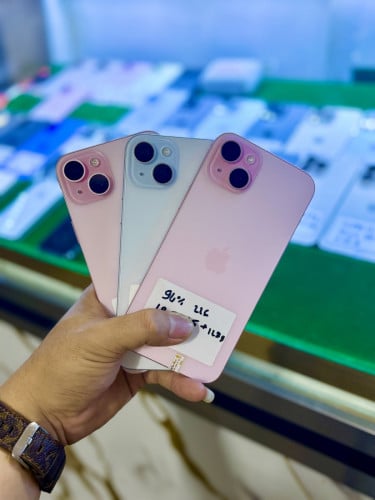 iPhone 15 Plus 128G មួយទឹក lock simមិនបាច់ទ្រាប់ទ្រនាប់ស៊ីម ដាក់ស៊ីមប្រើយកម៉ង ( សុីម2 )