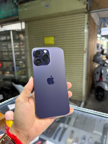 Iphone14pro max 128G ZA sim2 ម៉ាសុីនសានុំស្រុីន ស្ទើរតួរសឹកថាច់តិចៗ