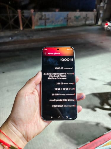 Iqoo 15 ប្រើបាន3ថ្ងៃ