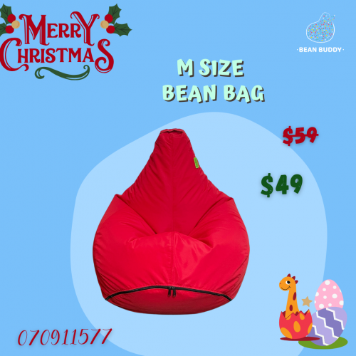 M size Bean Bag សាឡុងអង្គុយគ្រាប់ស្នោ