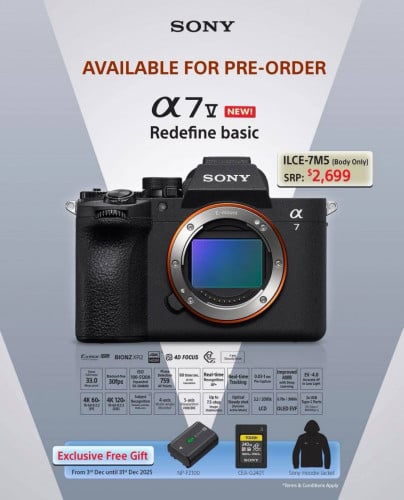 Pre-Order now Sony A7V