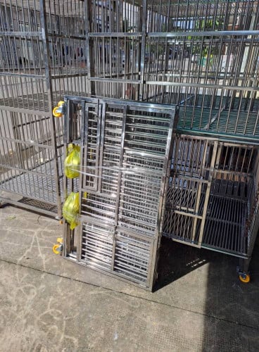 ទ្រុងដែកអុីណុក Stainless steel dog cages