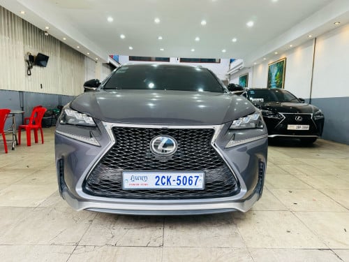 🚘Lexus: NX 200T 2015 F.sport full option 4ប៉ូតុង គុជ3ហ្សុីន ពូកឆឺរីហ្សុីនពណ៌: ផ្លាទីនីម